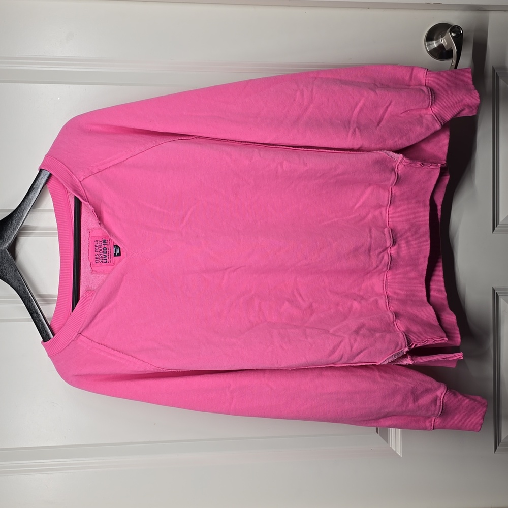 American Eagle Outfitters Vibrant Pink Sweatshirt